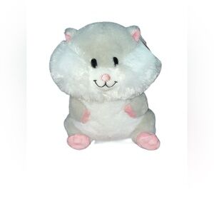 Adorable Plush Hamster Toy - Gray and Pink
